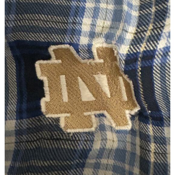 Notre Dame Women's XS Sleepwear Must be able to sew! Blue with Gold sparkle - Picture 10 of 14
